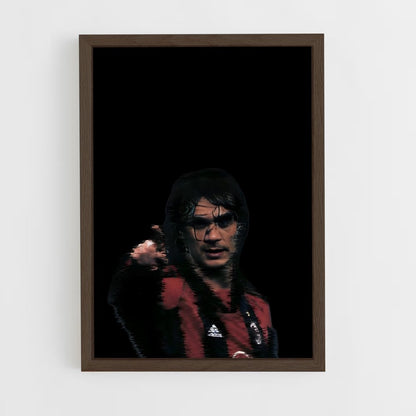 ap-paolo maldini-8 cadre Bois foncé