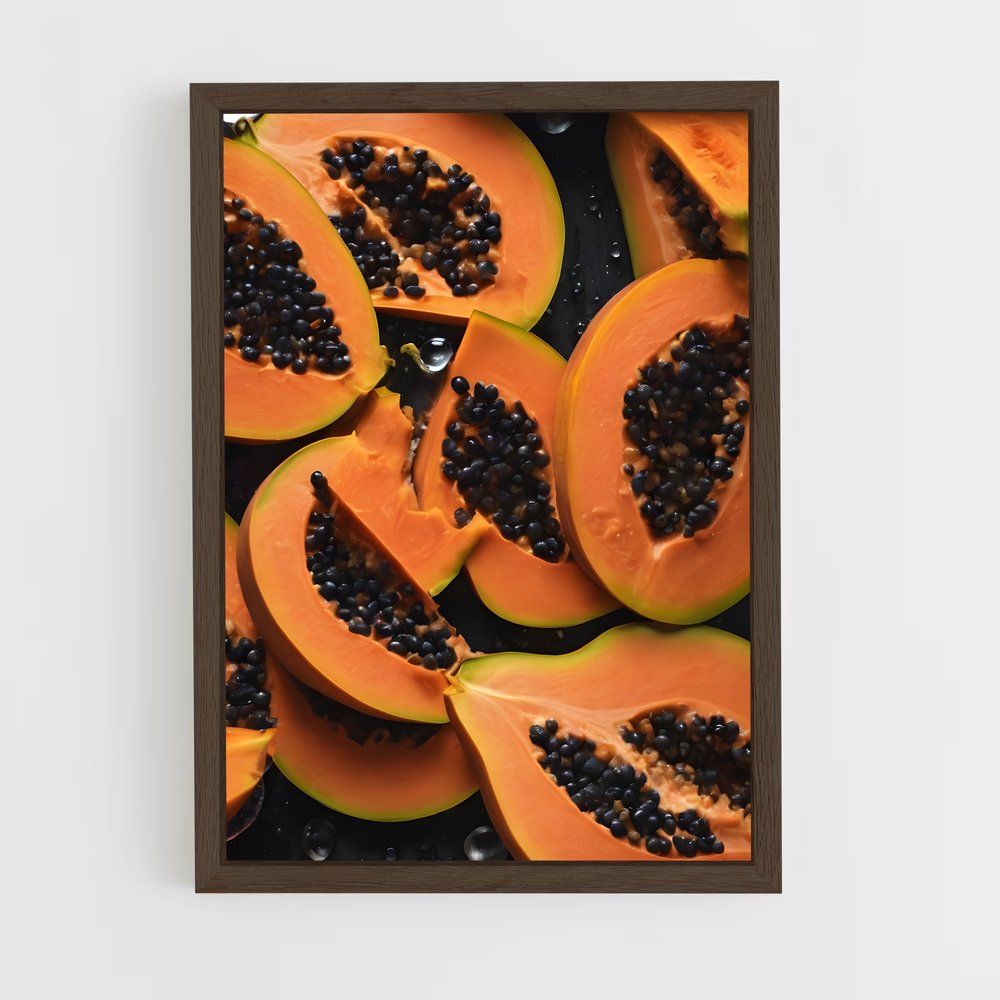 ap-papaya-5 cadre Bois foncé