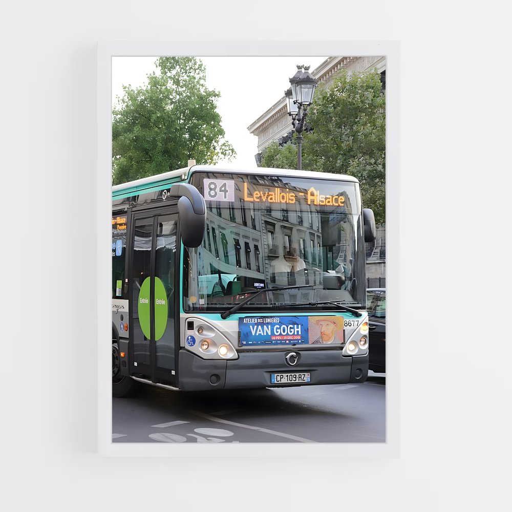 ap-paris bus-1 cadre Blanc