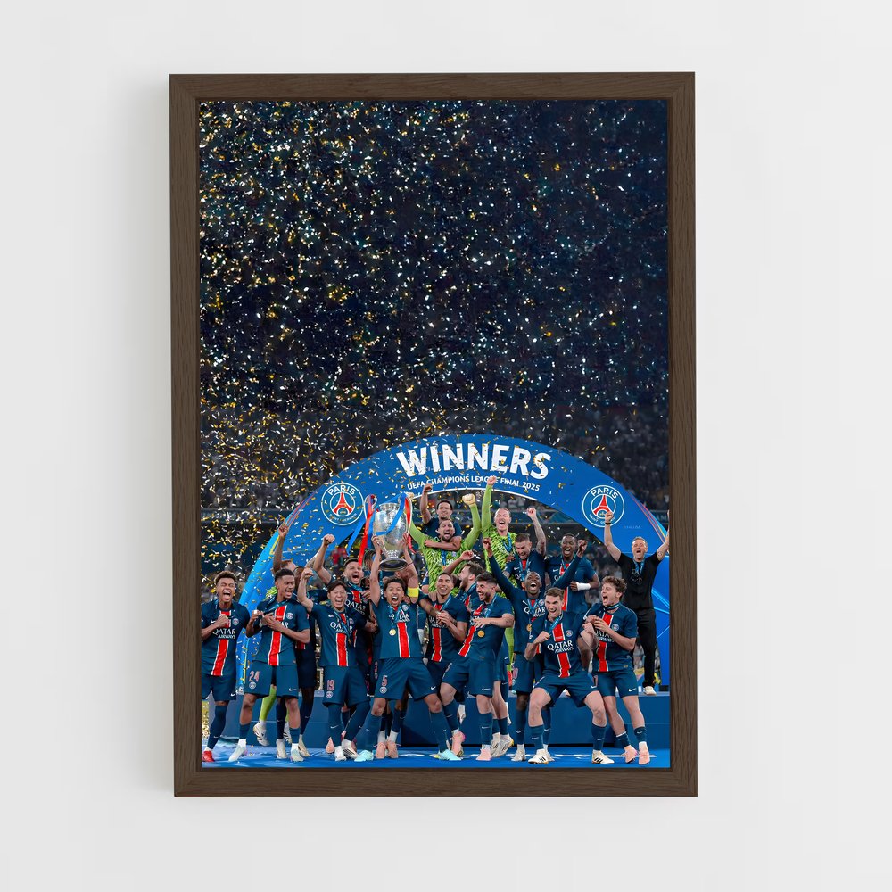 ap-paris saint-germain fc-2 cadre Bois foncé