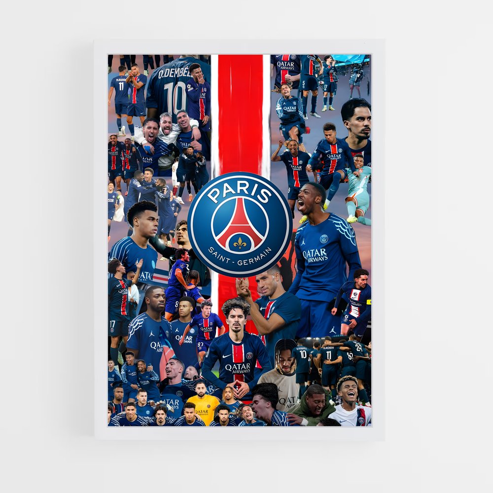 ap-paris saint-germain fc-5 cadre Blanc