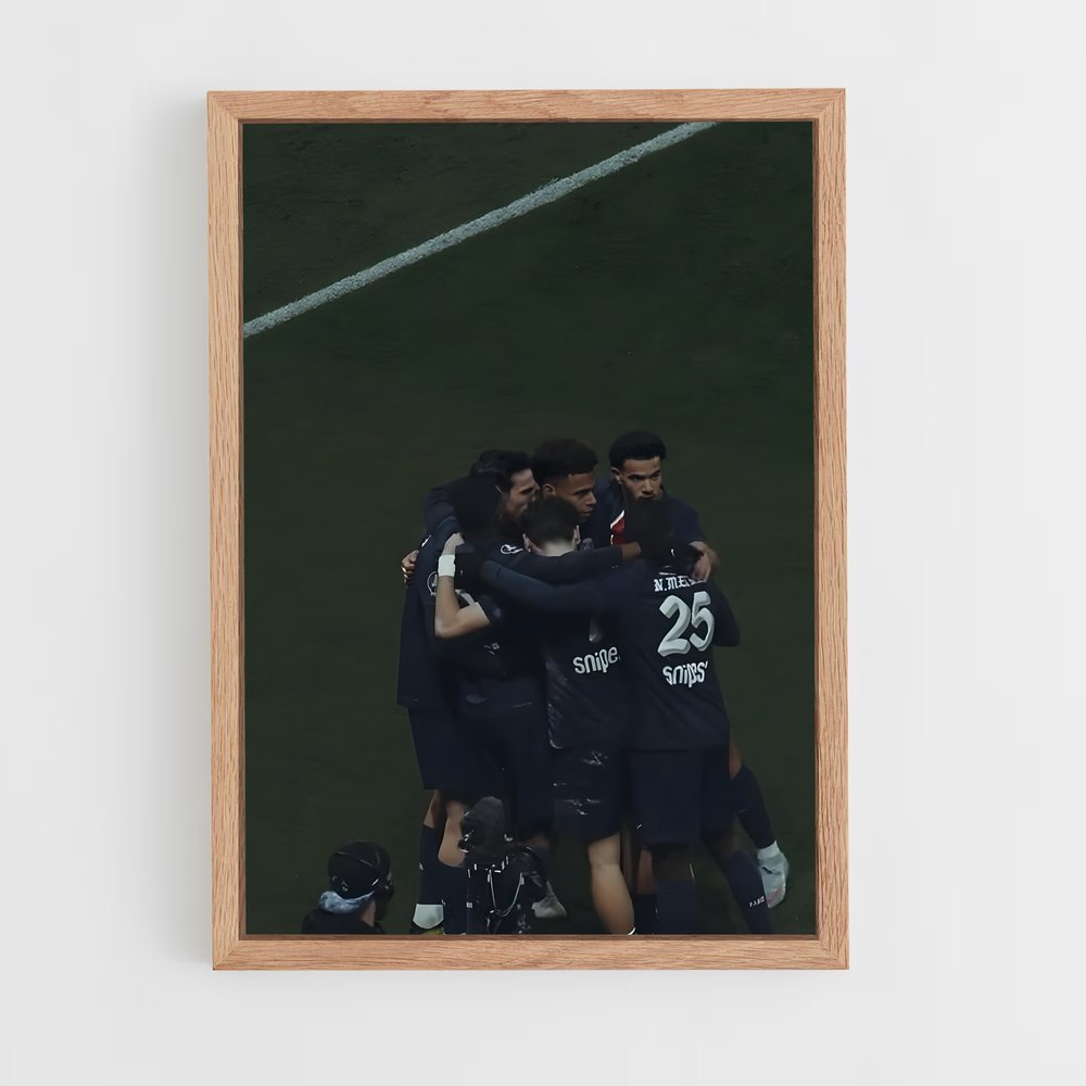 ap-paris saint-germain fc-7 cadre Bois clair