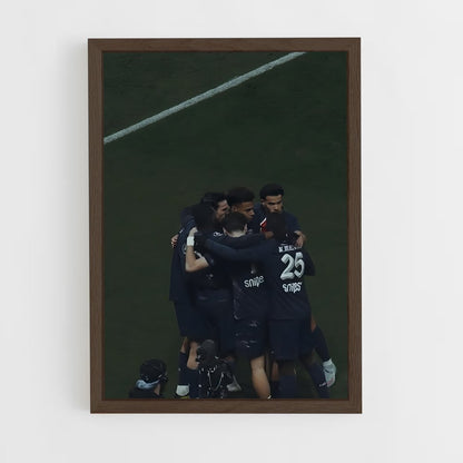 ap-paris saint-germain fc-7 cadre Bois foncé