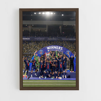 ap-paris saint-germain fc-8 cadre Bois foncé