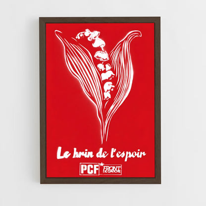 ap-parti communiste france-1 cadre Bois foncé