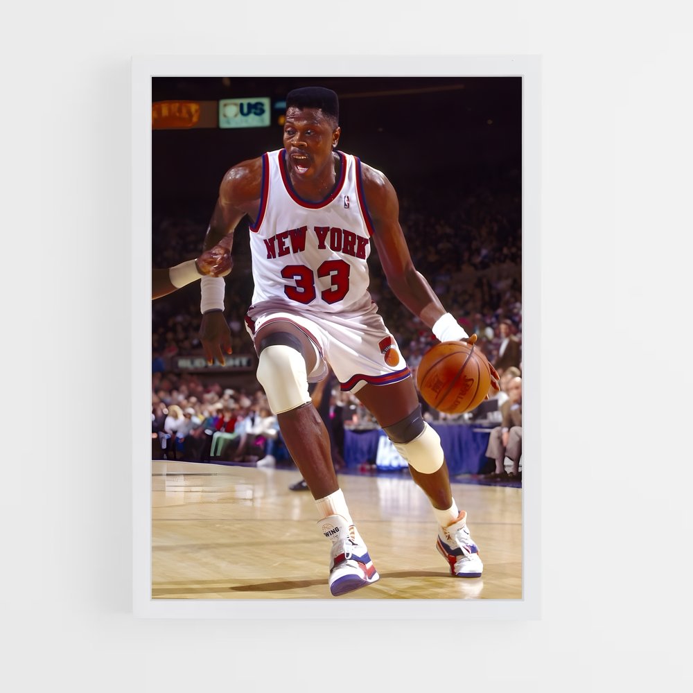 ap-patrick ewing-8 cadre Blanc
