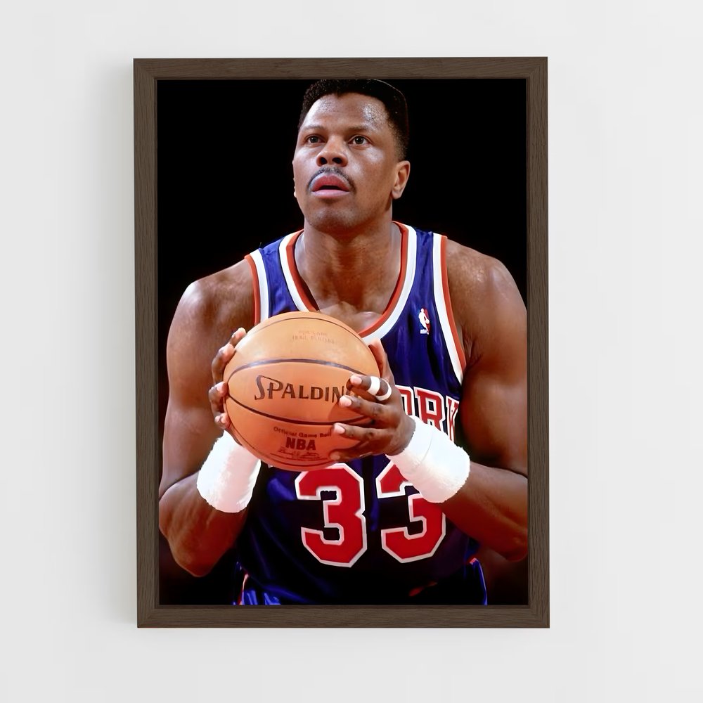 ap-patrick ewing-9 cadre Bois foncé