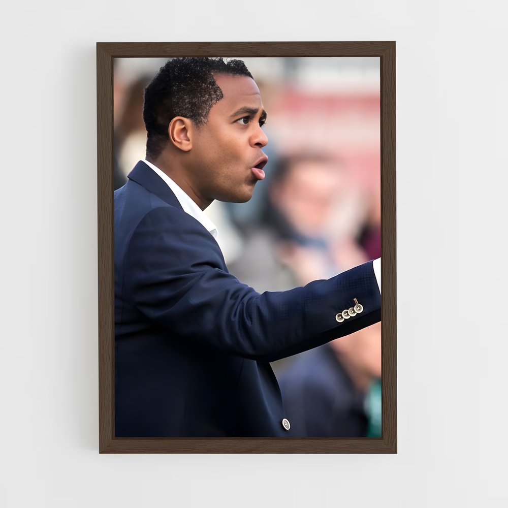 ap-patrick kluivert-8 cadre Bois foncé