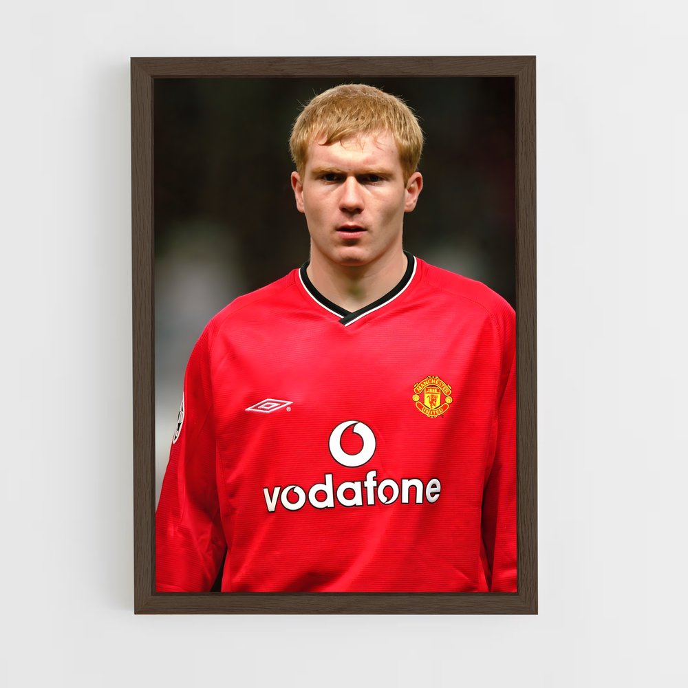 ap-paul scholes-2 cadre Bois foncé