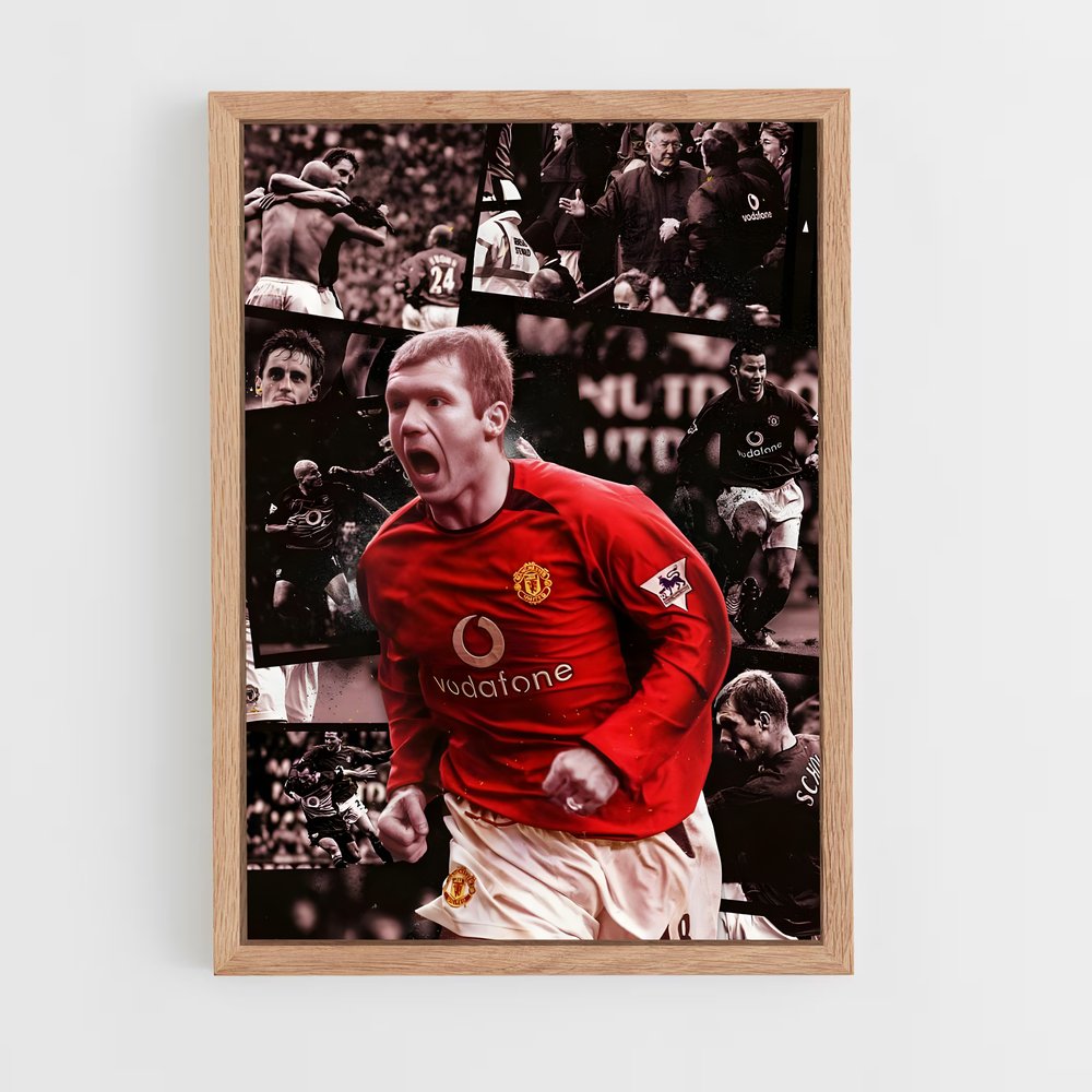 ap-paul scholes-3 cadre Bois clair