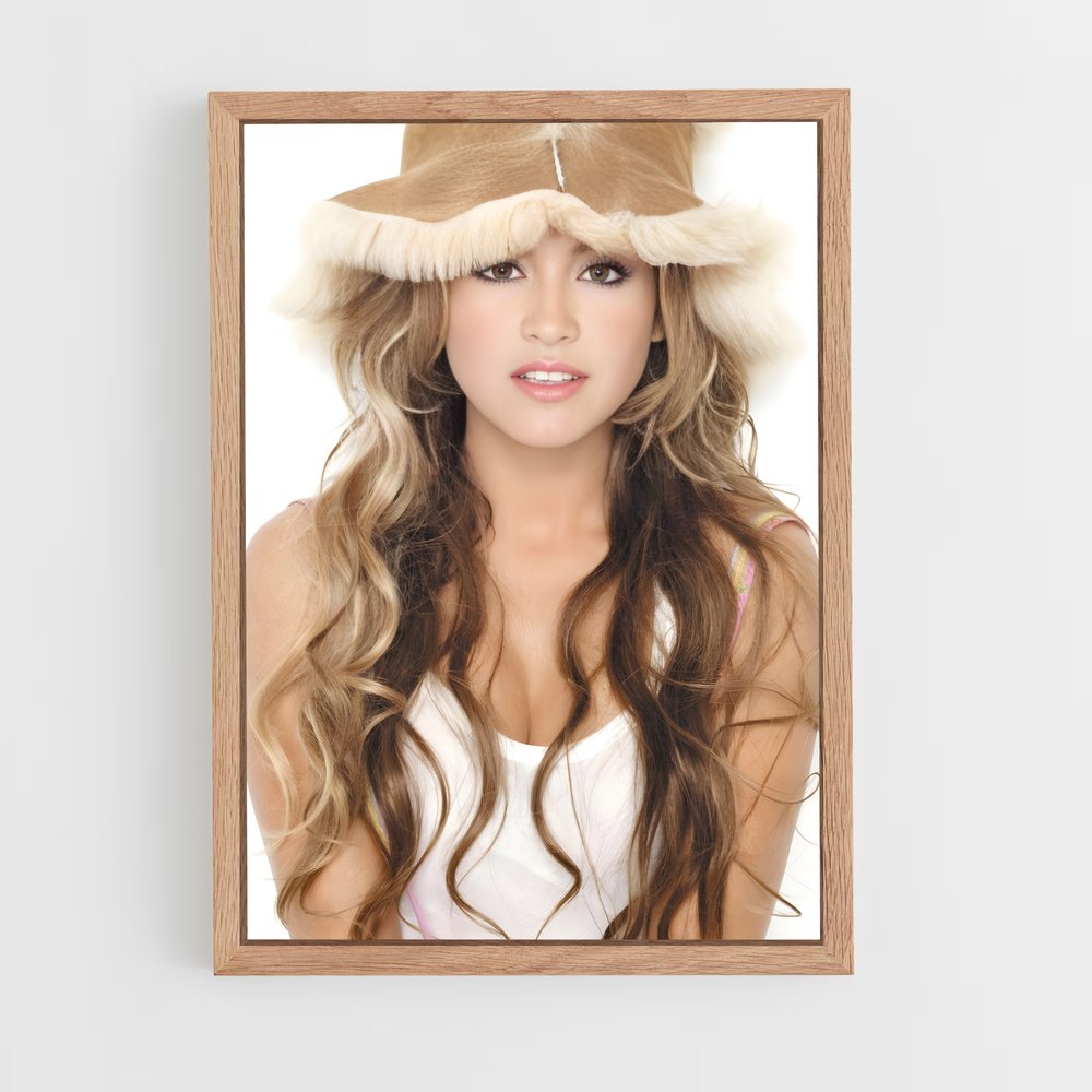 ap-paulina rubio-8 cadre Bois clair