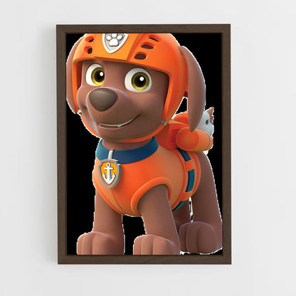 ap-paw patrol-6 cadre Bois foncé