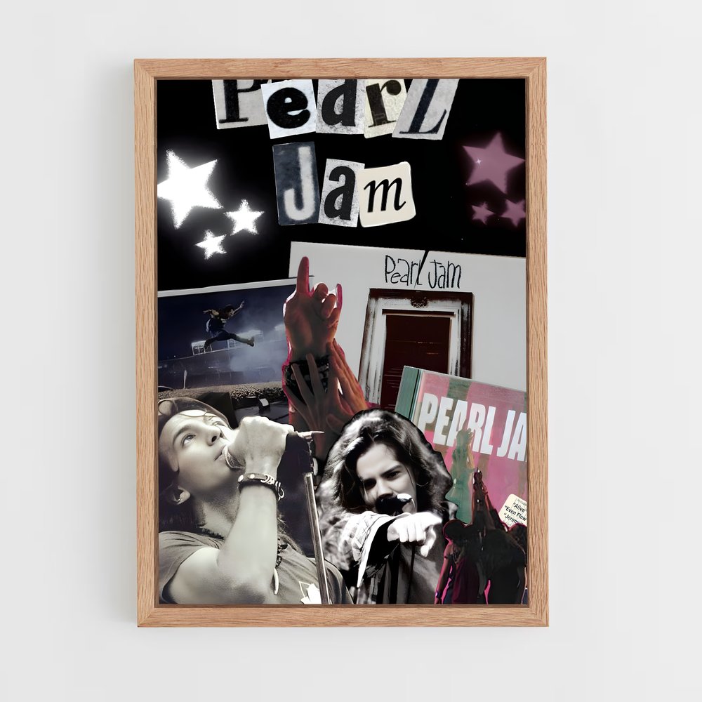 ap-pearl jam-1 cadre Bois clair