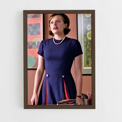 ap-peggy olson-6 cadre Bois foncé