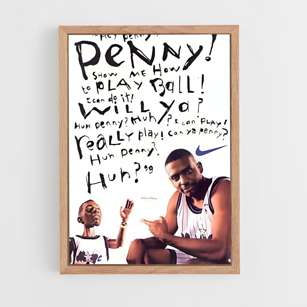 ap-penny hardaway-13 cadre Bois clair