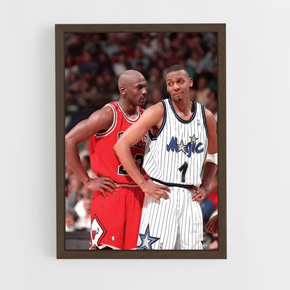 ap-penny hardaway-9 cadre Bois foncé
