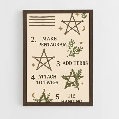 ap-pentagram-1 cadre Bois foncé