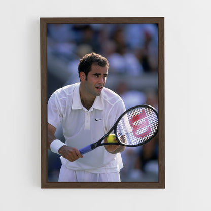 ap-pete sampras-1 cadre Bois foncé