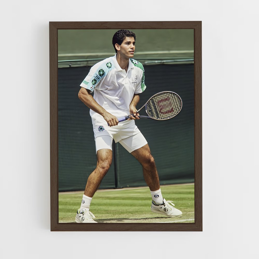ap-pete sampras-2 cadre Bois foncé