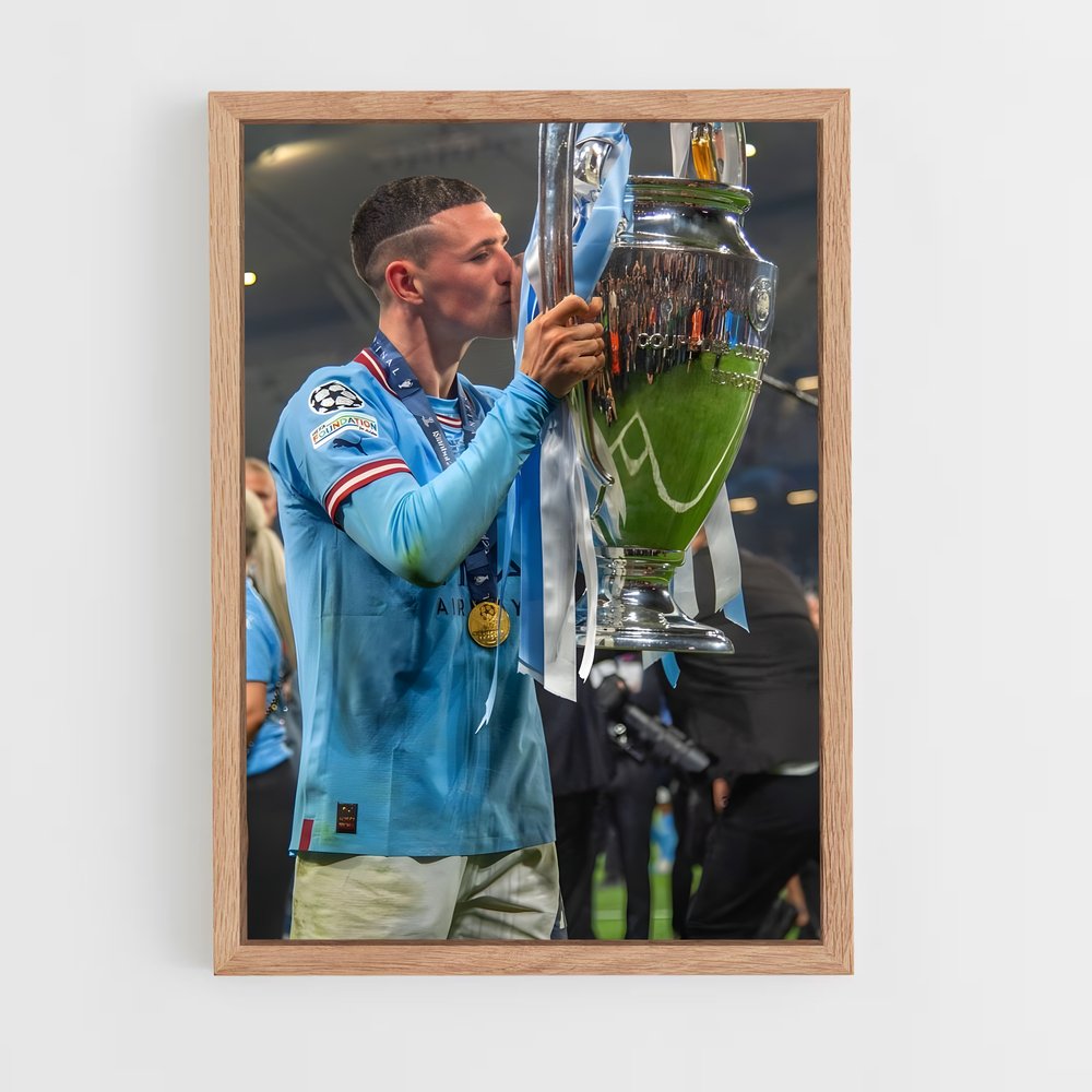 ap-phil foden-9 cadre Bois clair