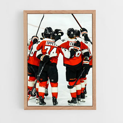 ap-philadelphia flyers-1 cadre Bois clair