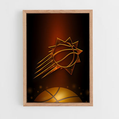 ap-phoenix suns-9 cadre Bois clair