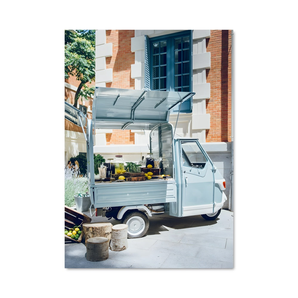 Poster Camion Bleu