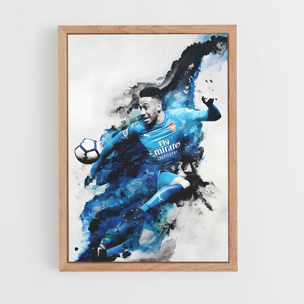 ap-pierre-emerick aubameyang-3 cadre Bois clair