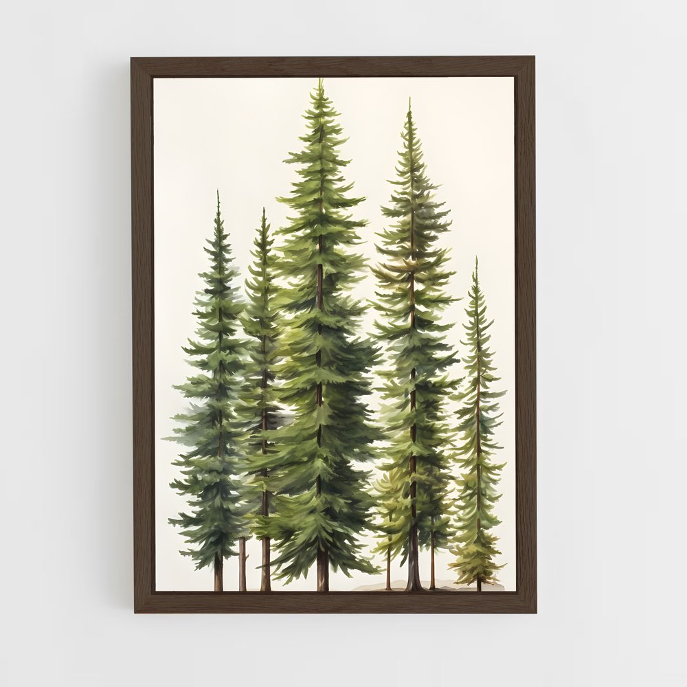 ap-pine-4 cadre Bois foncé