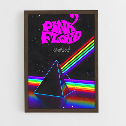 ap-pink floyd-3 cadre Bois foncé