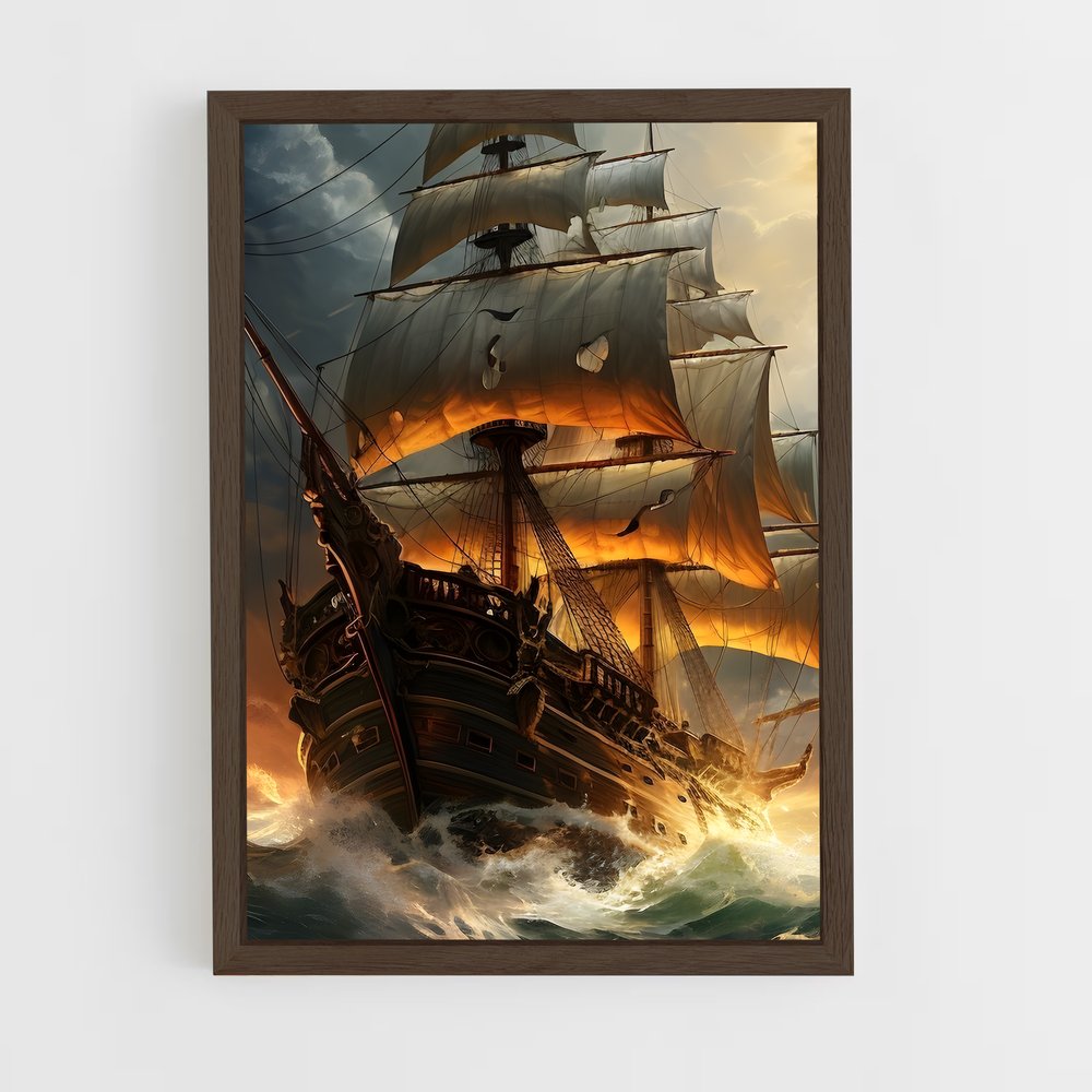 ap-pinta-3 cadre Bois foncé