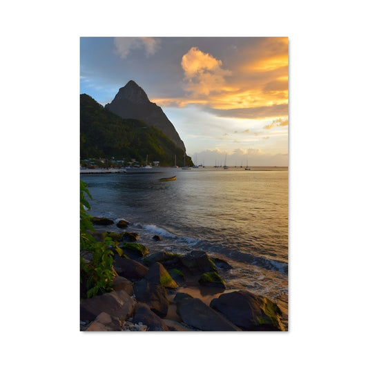 Poster Crépuscule à Sainte-Lucie