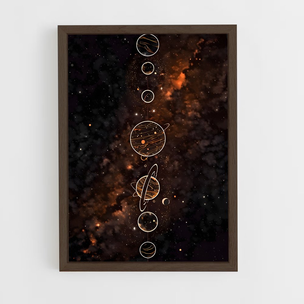 ap-planetary alignment-3 cadre Bois foncé