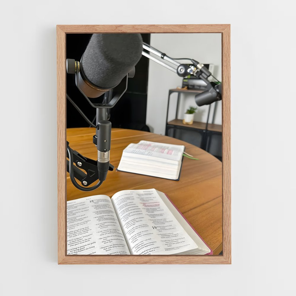 ap-podcaster-1 cadre Bois clair
