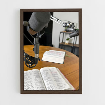 ap-podcaster-1 cadre Bois foncé