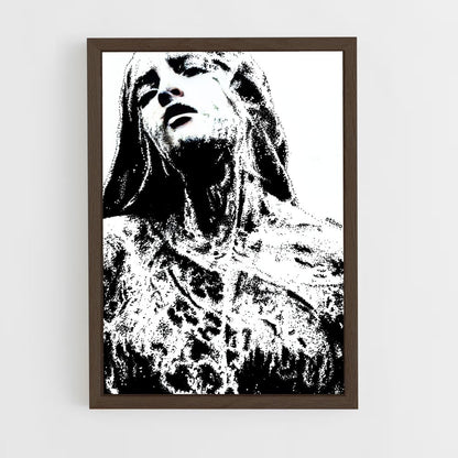 ap-pointillism-1 cadre Bois foncé