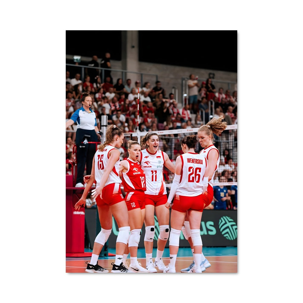 Poster Équipe de Volley Féminine