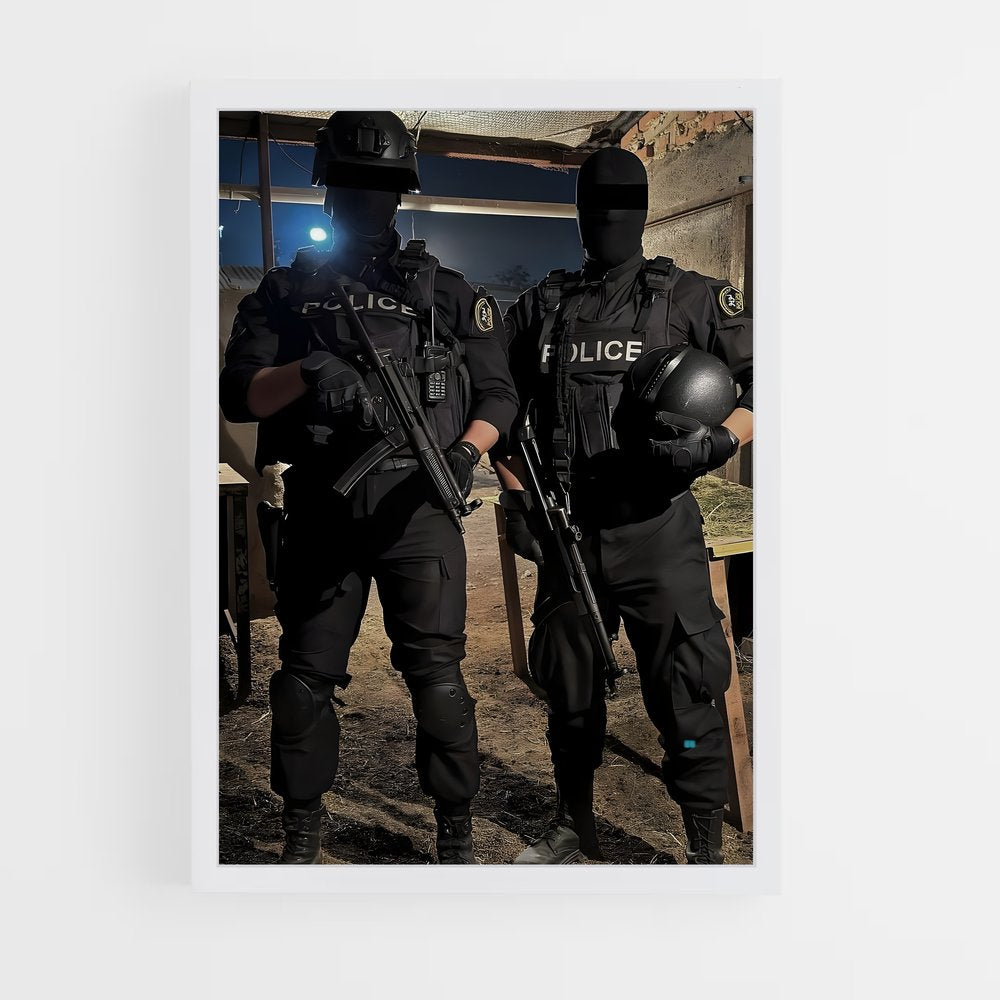 ap-police officer-6 cadre Blanc