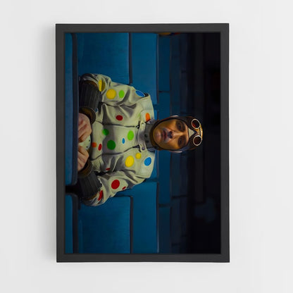 ap-polka dot man-3 cadre Noir