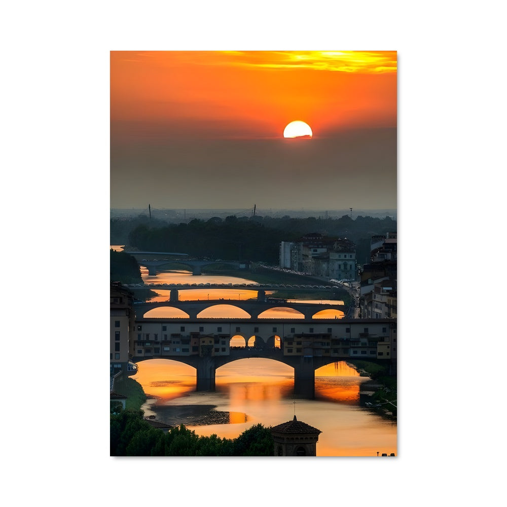 Poster Crépuscule sur Ponte Vecchio