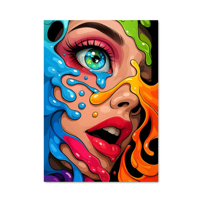 Poster Visage en Éclats
