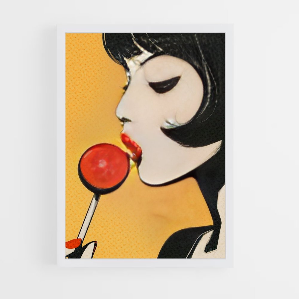 ap-pop art-7 cadre Blanc