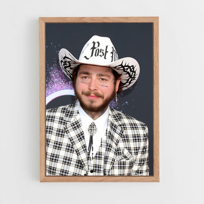 ap-post malone-1 cadre Bois clair