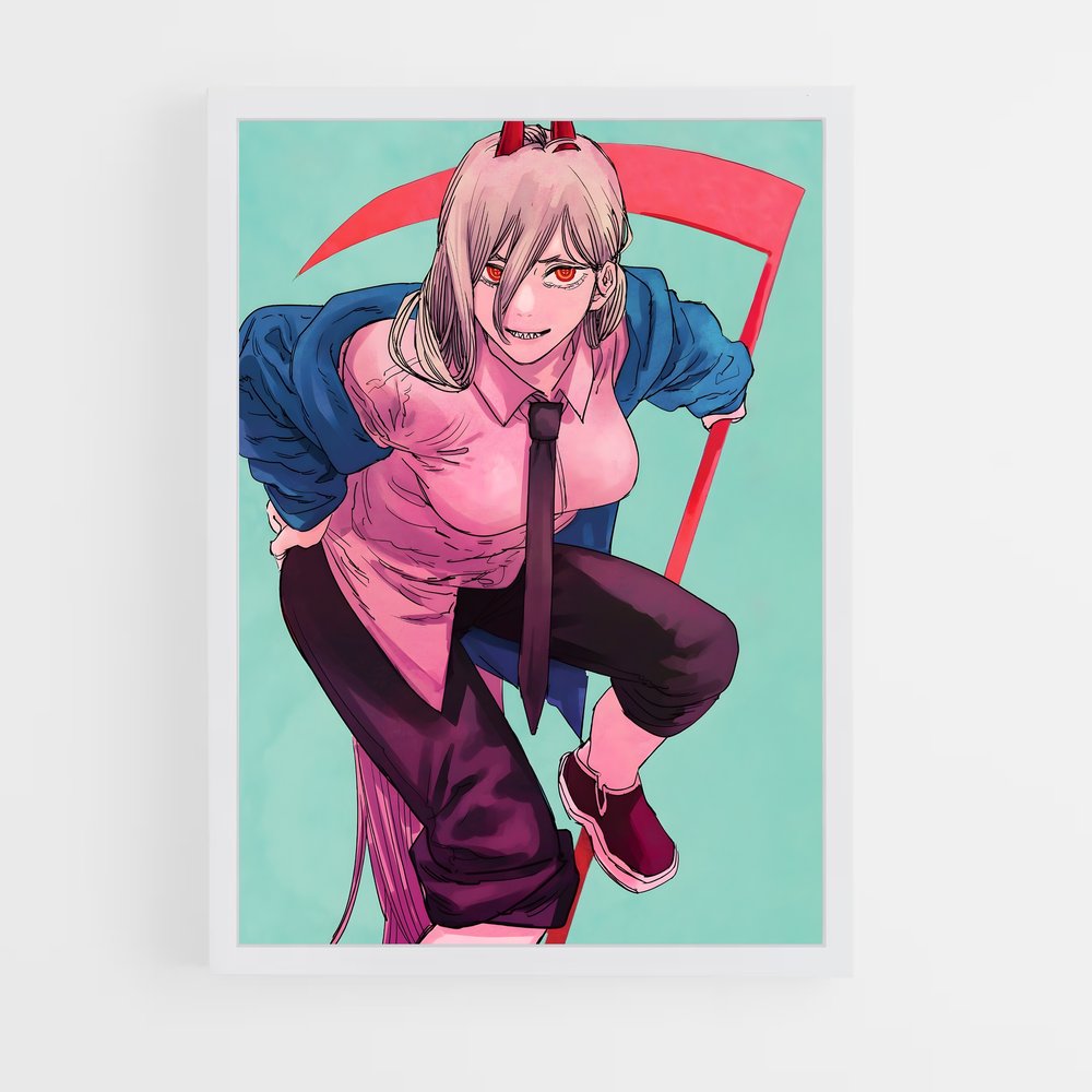 ap-power chainsaw man-2 cadre Blanc