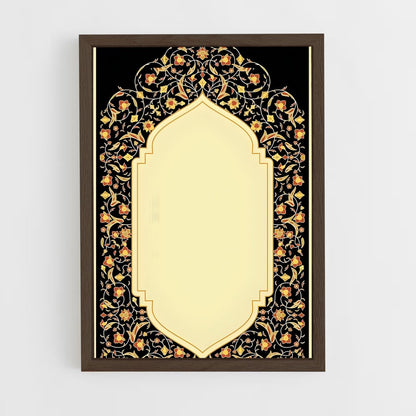 ap-prayer mat-7 cadre Bois foncé