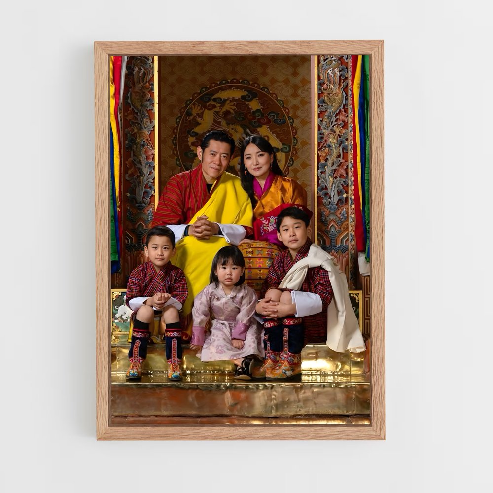 ap-prince jigme ugyen wangchuck-4 cadre Bois clair