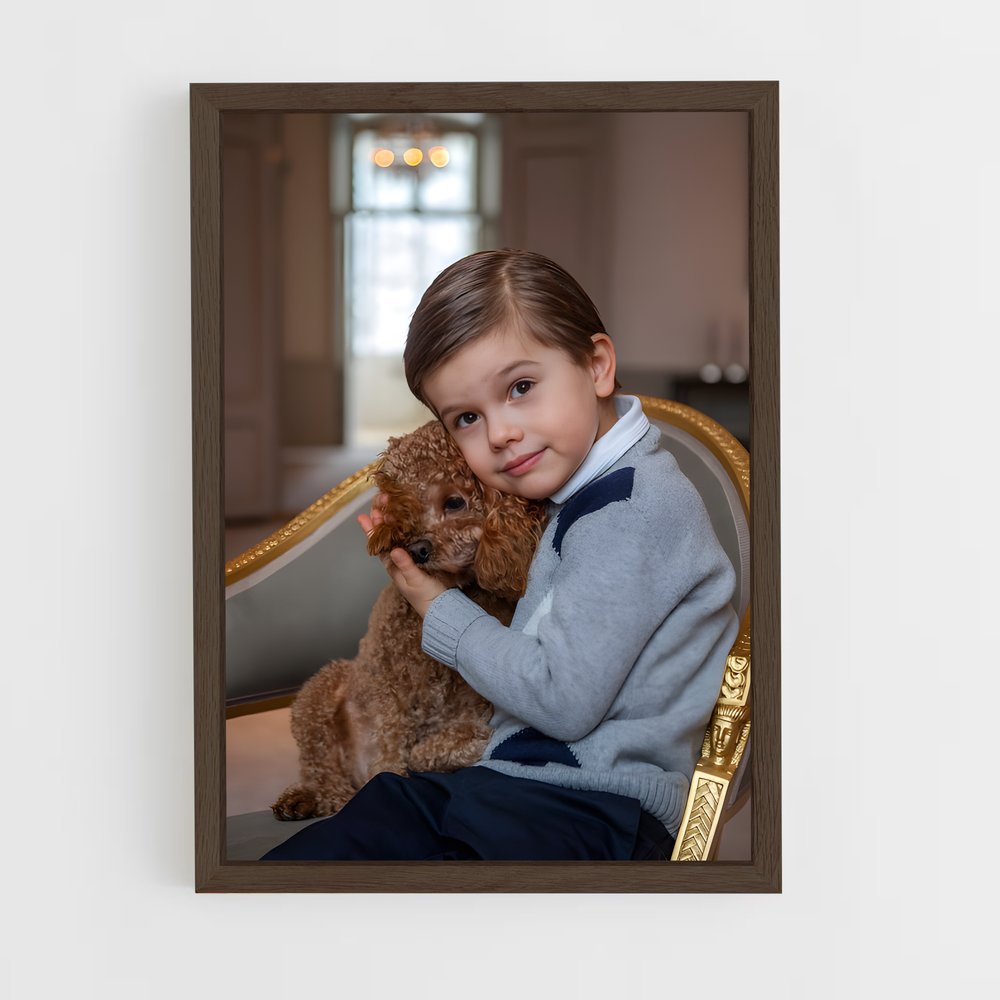 ap-prince oscar-1 cadre Bois foncé