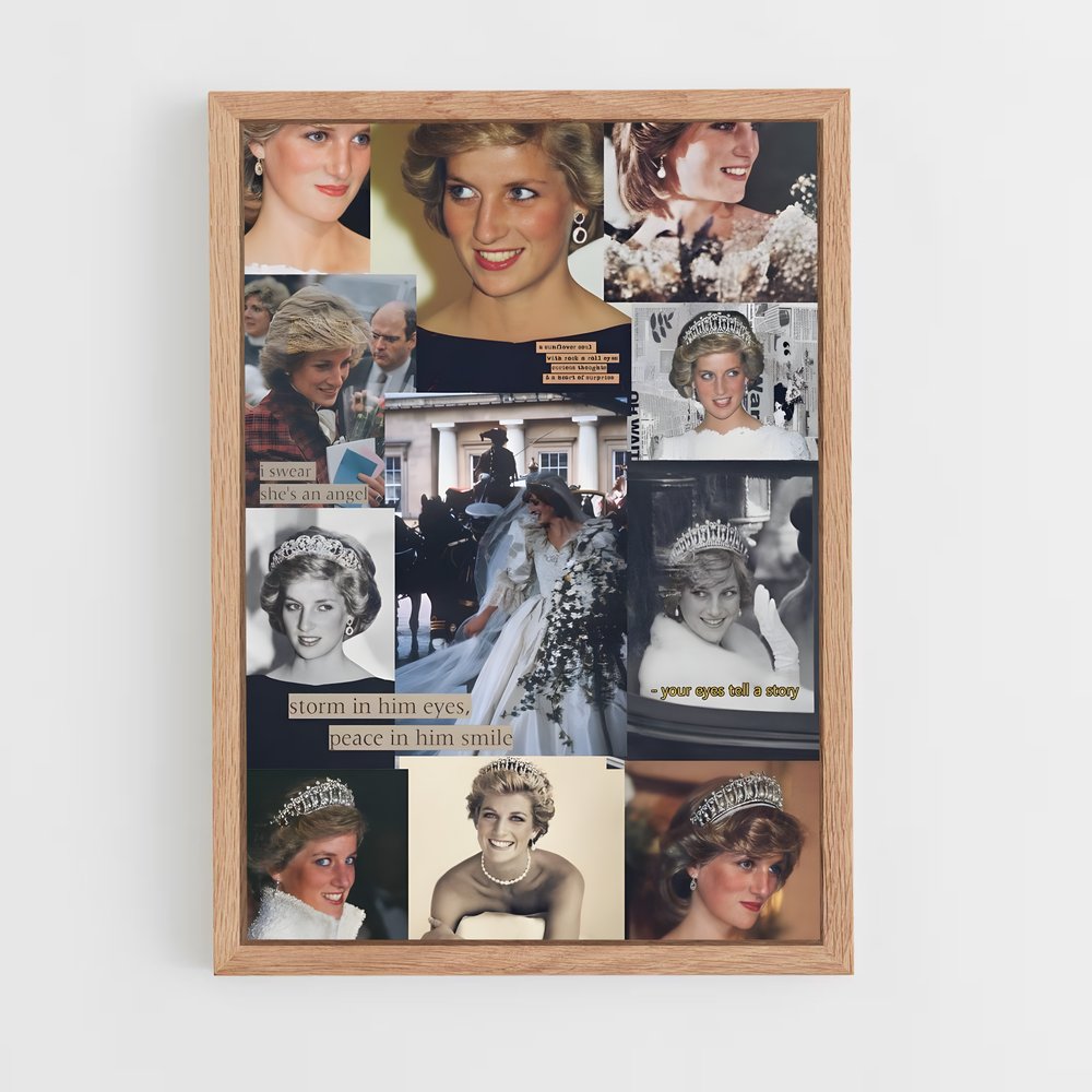 ap-princess diana-17 cadre Bois clair