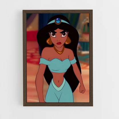 ap-princess jasmine-7 cadre Bois foncé