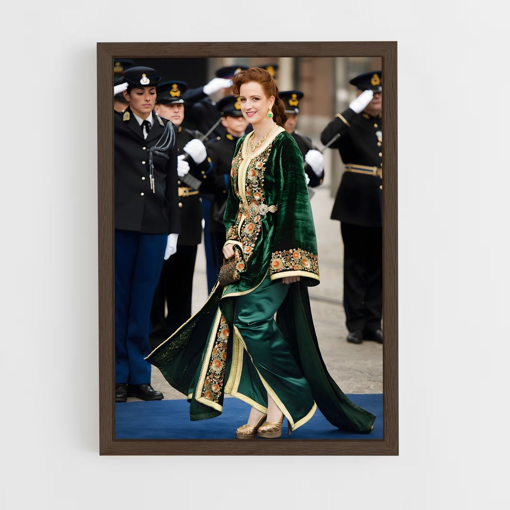ap-princess lalla salma-5 cadre Bois foncé